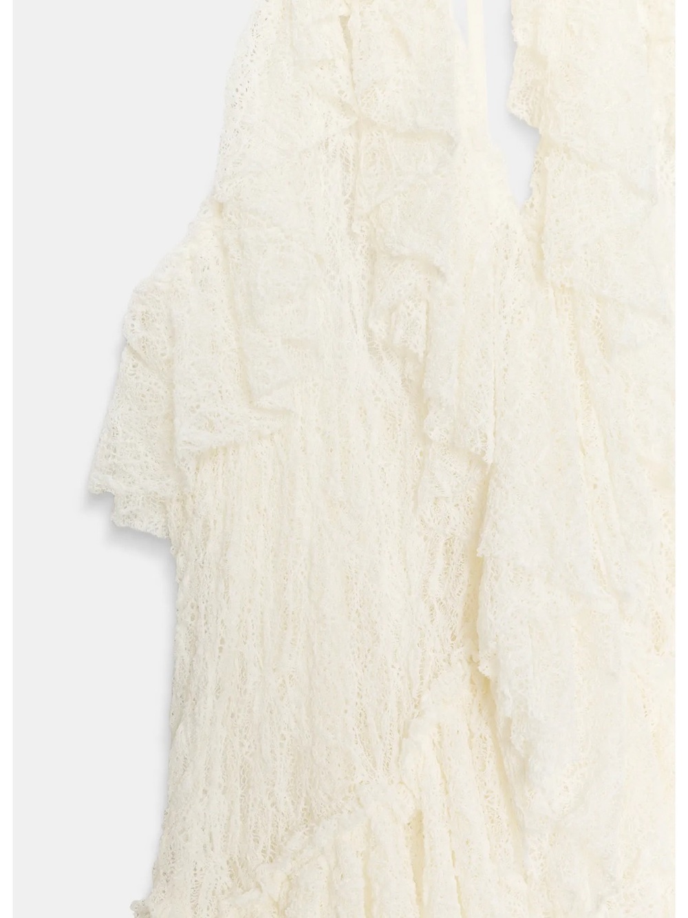 Zara RUFFLED LACE TOP - Picture 3 of 13